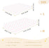 miaozhen 1 Pack 52x28 Cotton Crib Sheets for Baby Boys Girls Soft Abstract Art Heart Peach Toddler Mattresses