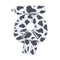Little Tall Poppy Infant Car Seat Head Support Set, Cow Print, Newborn Head Rest, Baby