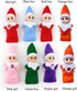 WULEEUPER Tiny Baby Elf Doll | Christmas Miniature Elf Doll | Xmas Decoration Gift (Red Boy)
