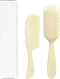 Dukal PCB2 DawnMist Baby Comb & Brush Set Ivory Gentle, Non-Scratch Grooming