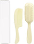Dukal PCB2 DawnMist Baby Comb & Brush Set Ivory Gentle, Non-Scratch Grooming