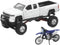 NewRay New Ray Toys 1:32 Scale Truck and Dirt Bike Set Die-Cast Replica
