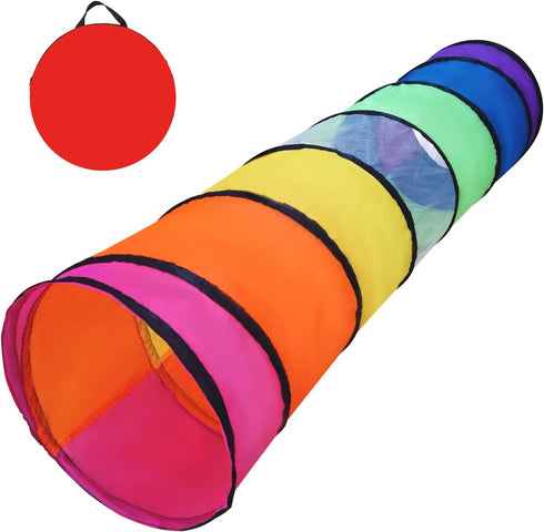 Kids Play Tunnel for Toddlers - Pop Up Crawl Through Tunnel Play Tent for Baby, Indoor & Outdoor Toys