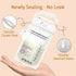 Momlacto 30 Count (6oz/180ml) Temp-Sensing Breastmilk Storage Bags, Leak-Proof Double Zipper Seal, BPA-Free