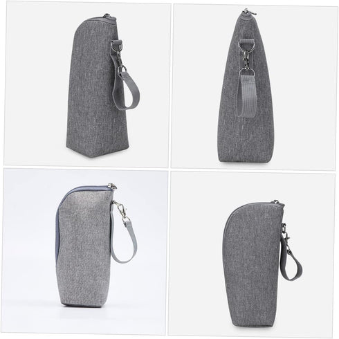 Toyvian Portable Insulated Bottle Carrier Handheld Bottle Bag for Travel Keeps Warm for Hours Leak Design for Outdoor
