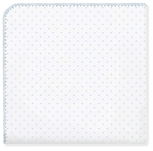 SwaddleDesigns Ultimate Winter Swaddle, X-Large Receiving Blanket, Made in USA, Premium Cotton Flannel, Pastel Blue Classic Polka Dots (Mom's Choice Award Winner),42" x 42",SD-001PB by SwaddleDesigns