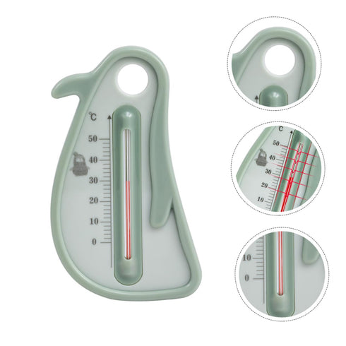 Cartoon Penguin Shaped Water Thermometer for Boy Girl Lightweight Floating Bath Toy Accurate Room Water Temperature