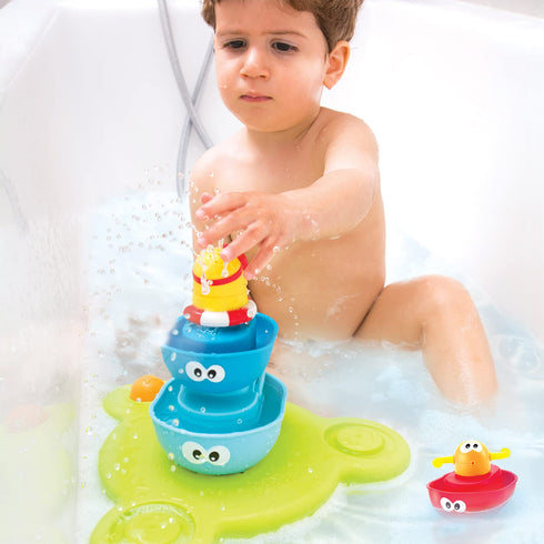 1-6 7 Yookidoo Stackable Baby Bath Toy (Ages Years) Stack N' Spray - Moveable Pieces - Interactive Fun Toy for Bath