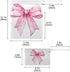 CHSIN Set 2 21220677 Wet Dry Bag Watercolor Pink Bow Diaper Bag Waterproof Pouch for Travel,Beach,Gym