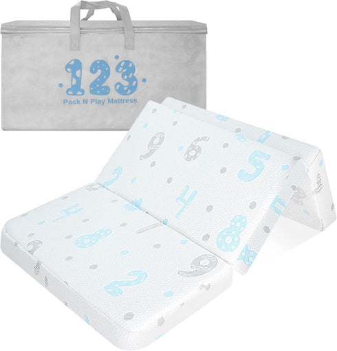 Pack and Play Mattress Pad, 38"x26"Dual-Sided Memory Foam Pack N Play Mattresses