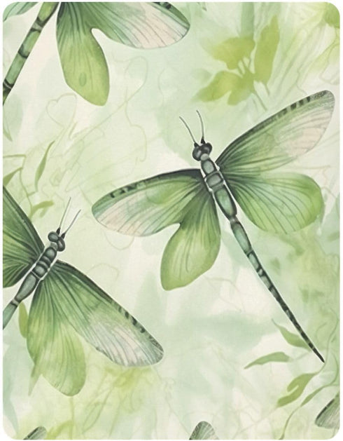 Wassud 28 52 Green Dragonflies Fitted Crib Sheet for Boys Girls, Soft and Breathable Neutral Baby Crib Mattress