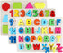 QZMTOY Wooden Puzzles for Toddlers – Alphabet Number Shape Puzzles – 3 in 1 Learning Puzzle Toys for Age 3+