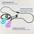 Chew Necklace for Boys and Girls Silicone Chew Toys Teardrop Twist Pendants, Sensory for Autism or Oral Motor Needs (4