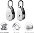 FUQUN Treehouse Accessories for Kids, Pulley with Bucket Cable, 2 Sets, Black