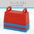 6 Pack Superio Snow Brick Maker Igloo Fort Block Form Outdoor Winter Snow Toys Sand Castle Building Kit for Adults