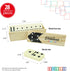 Set, 28-Piece Set ERLLE - Dominoes Premium Classic Double Six Domino with Wooden Case, Family & Kids Board Game