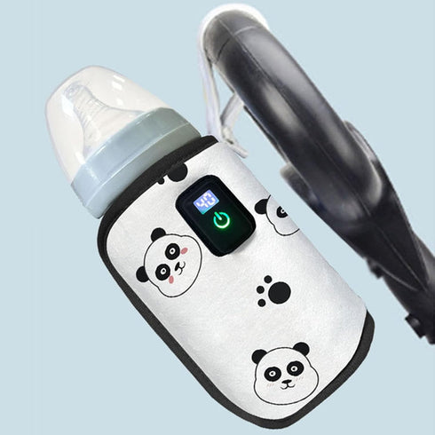 Milk Bottle Warmer Cover, USB Milk Heat Keeper Car Bottle Warmer with Temperature Adjustment Portable Bottle Warmer