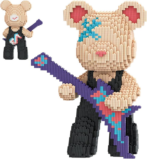TK Teddy Bear Micro Building Blocks Set(4500Pieces) Winktoys Christmas Bear Building Blocks