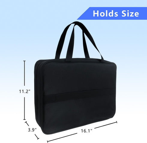 17-Pocket Mi Ya Mi Lai Board Game Organizer Carry Case - Storage & Travel Case for Games, Cards, Tokens, Dice