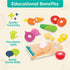 Set 6 2+ B. toys Chop 'n' Play Vegetables Pretend Play Food Wooden Toy Vegetables to Cut Hook and Loop Play Food