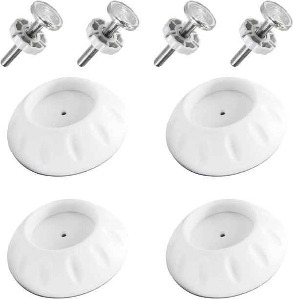 4Pcs Spindle Rods Gate Threaded Spindle Rods, Anti-Slip Accessory Screw Bolts Kit for Pressure Mounted Gates