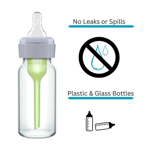 Dr. Brown's Replacement Baby Bottle Nipple Ring Collars for Narrow Bottles 4oz & 8oz, Pack of 6, BPA Free