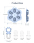 (2 Pack) 3 Silicone Baby Fruit Food Feeder with Freezer Nibble Tray, Breastmilk Popsicle Molds for Baby Teething