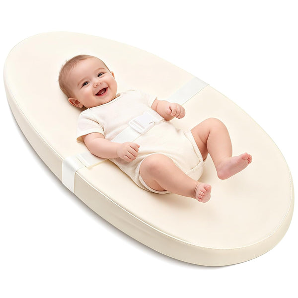 Baby Changing Pad for Dresser, with Wipeable Waterproof PU Cover, Contoured Diaper