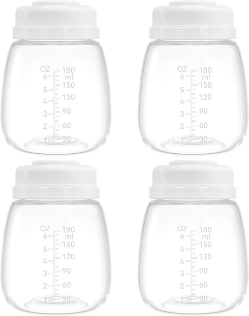 Replacement Pump Bottles for Spectra/Motif Luna/Most Wide-Mouth Flanges, S1 S2 Milk Storage