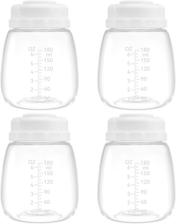 Replacement Pump Bottles for Spectra/Motif Luna/Most Wide-Mouth Flanges, S1 S2 Milk Storage