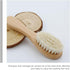 Set 2 Abaodam Hair Washing Brush and Scalp Massage Comb for Newborns with Soft Wool Bristles and Wooden Handle
