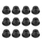 12PCS 4mm Nonslip Wheel Lock Nut Spare Parts for Axial TRX4 TRX6 SCX10 1/10 RC Model Car, Black