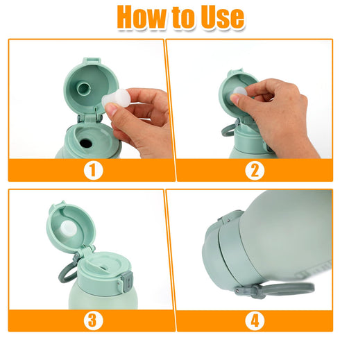 Fukaisu 4pcs Momcozy, 17oz/500ml Baby Bottle Warmer Stoppers Compatible with BPA-Free Silicone Portable Baby Bottle