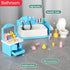 Set,Fridge Set TAKIHON Dollhouse Furniture, Kitchen & Bathroom Toy Washing Machine for Kids,Dollhouse Miniature