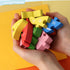 LovesTown Dolphin Wooden Puzzle, 26PCS Jigsaw Puzzle Alphabet and Number Blocks