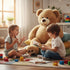51 inch MorisMos Smile Giant Teddy Bear, Large Stuffed Bears with Big Footprints, Big Stuffed Animals Cuddly Plush