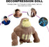 YJHWLF Stretchy Glue-Sand Filled Rubber Gorilla, Latex Gorilla Soft Decompression Doll Toy,Squishy Monkey Toy, Animal
