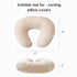 2-Pack 100% MairMore Muslin Nursing Pillow Covers, Breathable Cotton Breastfeeding Pillow Slipcovers for Standard