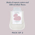 Pack 4 Esembly Overnighters Organic Cotton Cloth Diaper Booster Inserts with Stay-Dry Fleece Reusable Nighttime