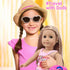 American Doll Travel Suitcase Play Set for 18 Inch Doll, Travel Carrier Luggage, Doll Clothes, Sunglasses, Camera,
