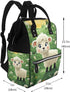 OUSIKA Backpack Daypacks Cute Cartoon Sheep Print Diaper Bag Multifunction Laptop Travel Large Nappy Bag, Black, One