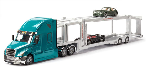 Siku 2717, 1:50, 1:50 Freightliner Cascadia, Toy Tractor, Plastic/Metal, Blue, Opening Bonnet, Coupling for Combining