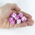 Pink and White DND Dice - 'Cherry Blossom'