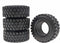 1.0 Crawler Tires 4PCS for SCX24 Gladiator Bronco C10 JLU Deadbolt B17 Axial 1/24 1/18 Tracked Car