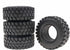 1.0 Crawler Tires 4PCS for SCX24 Gladiator Bronco C10 JLU Deadbolt B17 Axial 1/24 1/18 Tracked Car