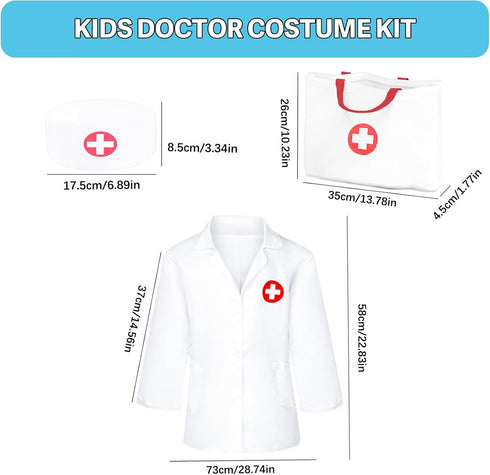 3-5 Set 3 4 Doctor Kit for Toddlers - Play Veterinarian Toys for Year Old Boys Girls, Pretend Play Medical Kit