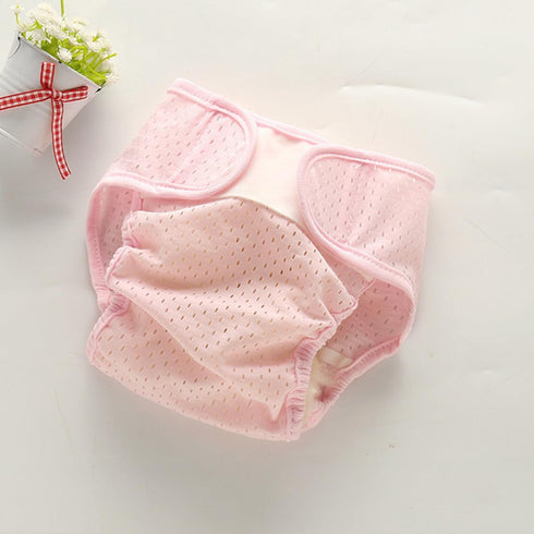 Summer Outanaya Breathable Ice Silk Diaper Cover, Cool Stretchable Cloth Diaper with High Elasticity, Lightweight Mesh