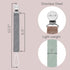 Ali+Oli Linen Strap Pacifier Clip Set of 3 (Forest) for Newborn Pacifiers & Teethers, 10" x 1" Binky Clips