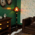 1/12 iLAND Scale Accessories of Dollhouse Lights, Classic Miniature Lamp w/Plug for Dollhouse Decoration, Mosaic