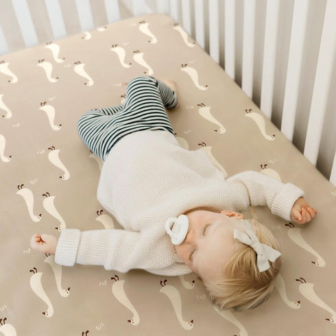 Ultra Soft Jersey Knit Fitted Crib Sheets Set, 2 Pack, Stretchy Crib Mattress Sheets with Deep Pocket